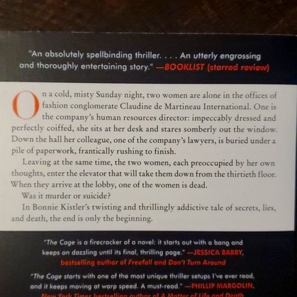 Adult Fiction book - The Cage - Picture 2 of 5